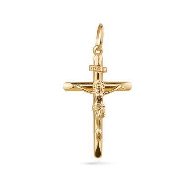 Pingente-Crucifixo-De-Ouro-Amarelo-18k