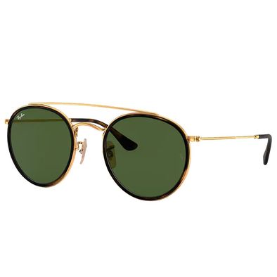 Oculos-de-Sol-Ray-Ban-Round-Double-Bridge-Redondo-Dourado-RB3647-NL-00