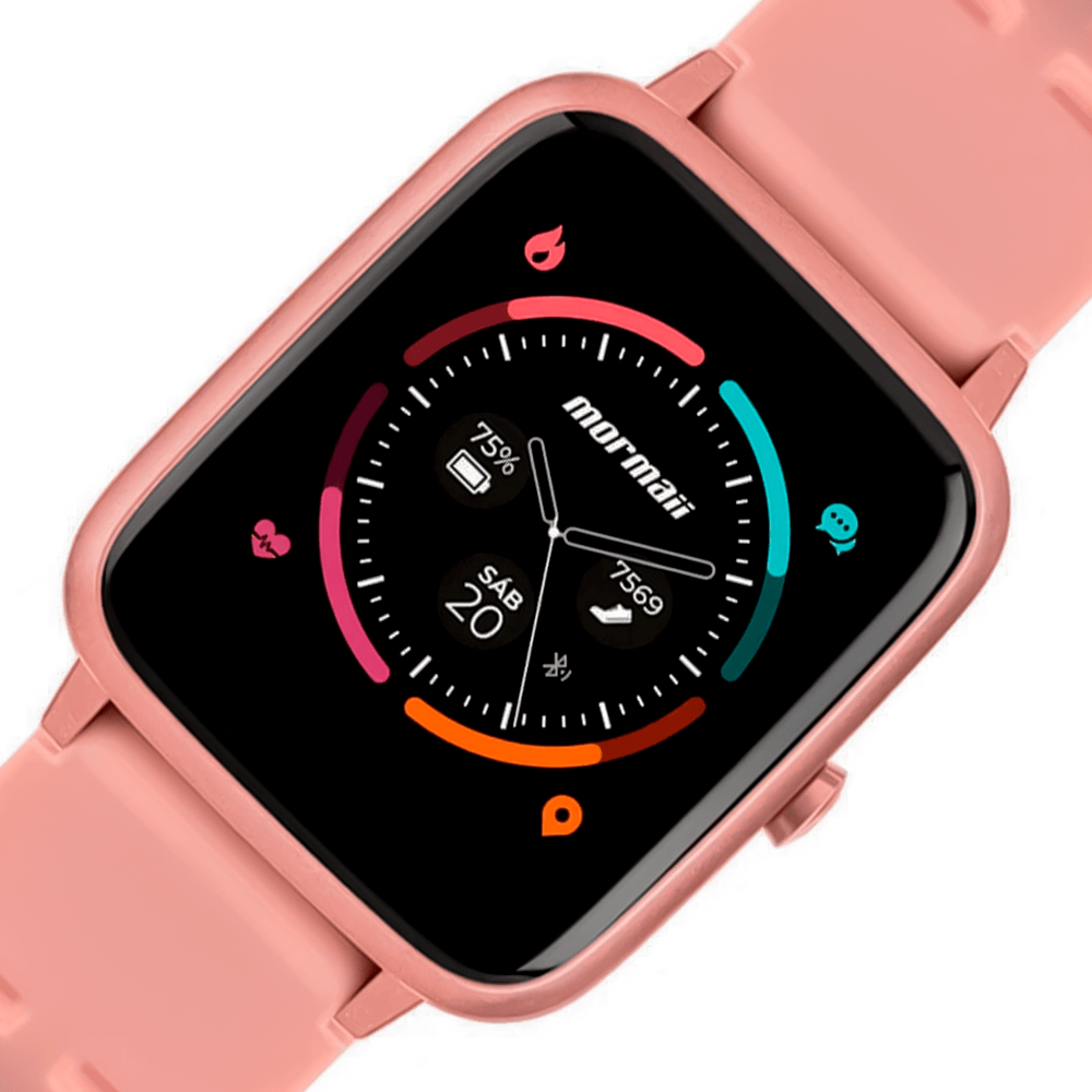 Smartwatch Mormaii Life Feminino Full Display Rosa MOLIFEAA/8J - guzzatti