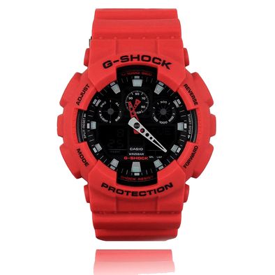 Relogio-Casio-G-Shock-Vermelho-GA100B4ADR