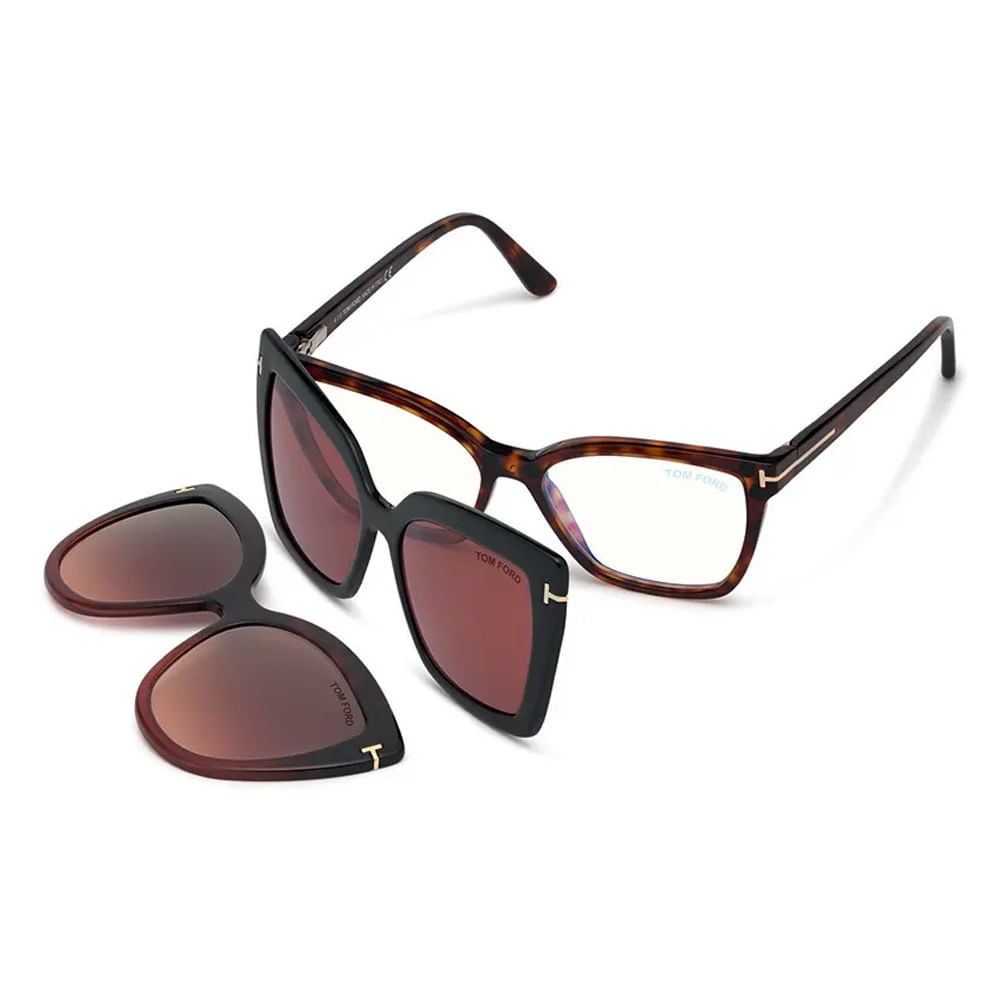 Óculos de Grau Feminino Tom Ford Clipon TF5641-B 054 53 - guzzatti